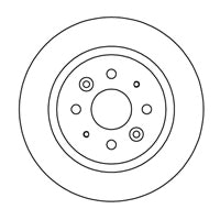 NF PARTS stabdžių diskas 203508NF